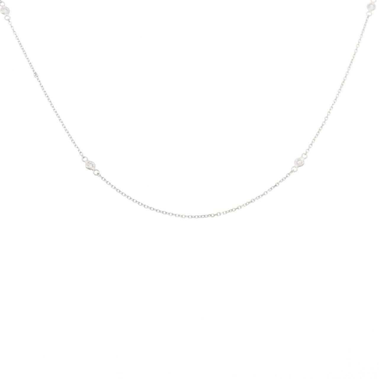 K18WG ダイヤモンド ネックレス 0.06CT