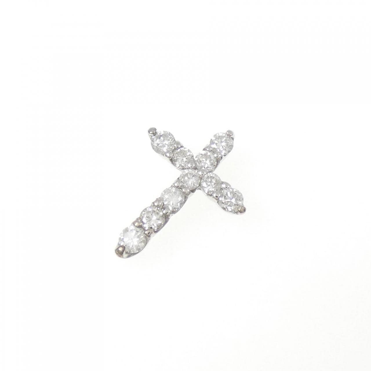 PT900 クロス ダイヤモンド ペンダント 0.30CT