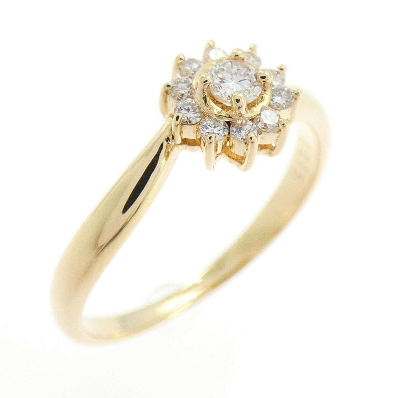 K18YG ダイヤモンド リング 0.15CT