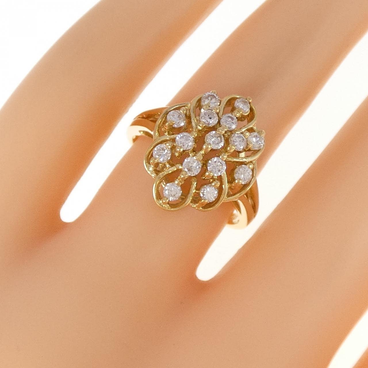 K18YG ダイヤモンド リング 0.54CT