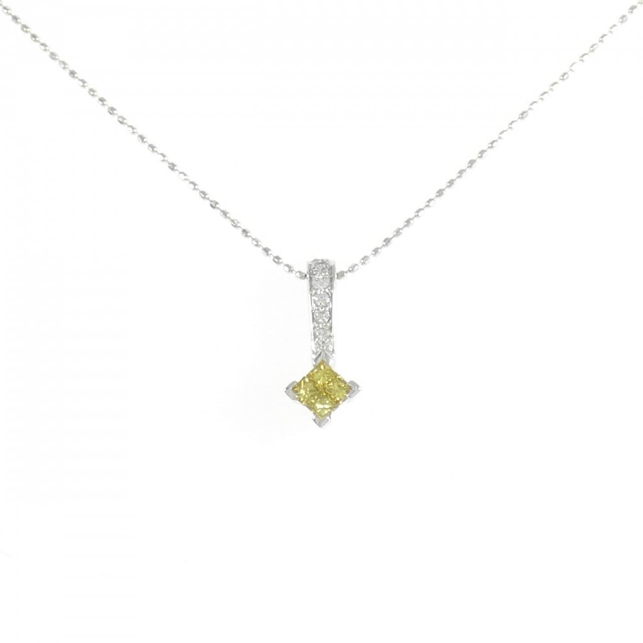 K18WG/750WG ダイヤモンド ネックレス