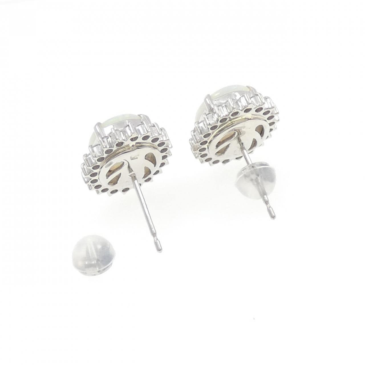 PT900 オパール ピアス 0.96CT