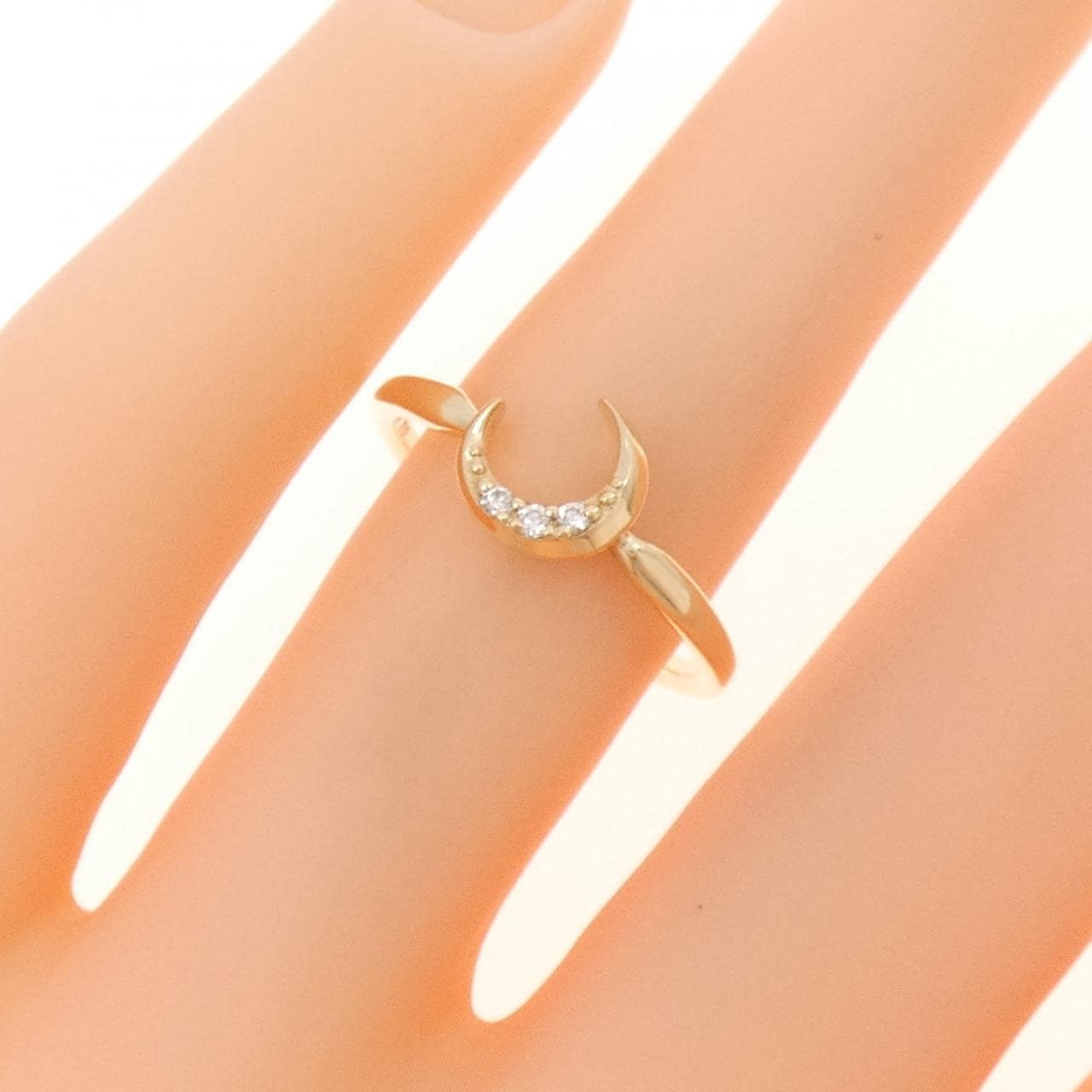 スタージュエリー ムーン ダイヤモンド リング 0.02CT