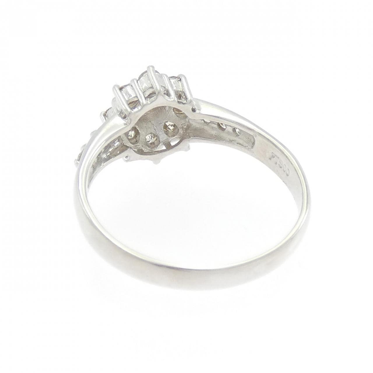 PT900 フラワー ダイヤモンド リング 0.50CT