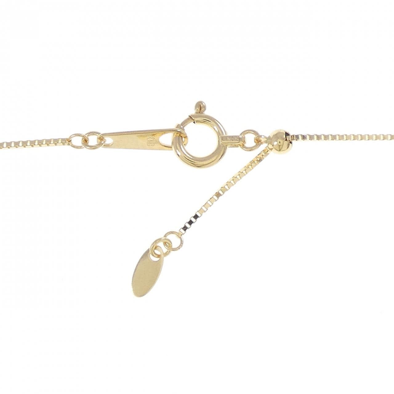 K18YG ソリティア ダイヤモンド ネックレス 0.20CT