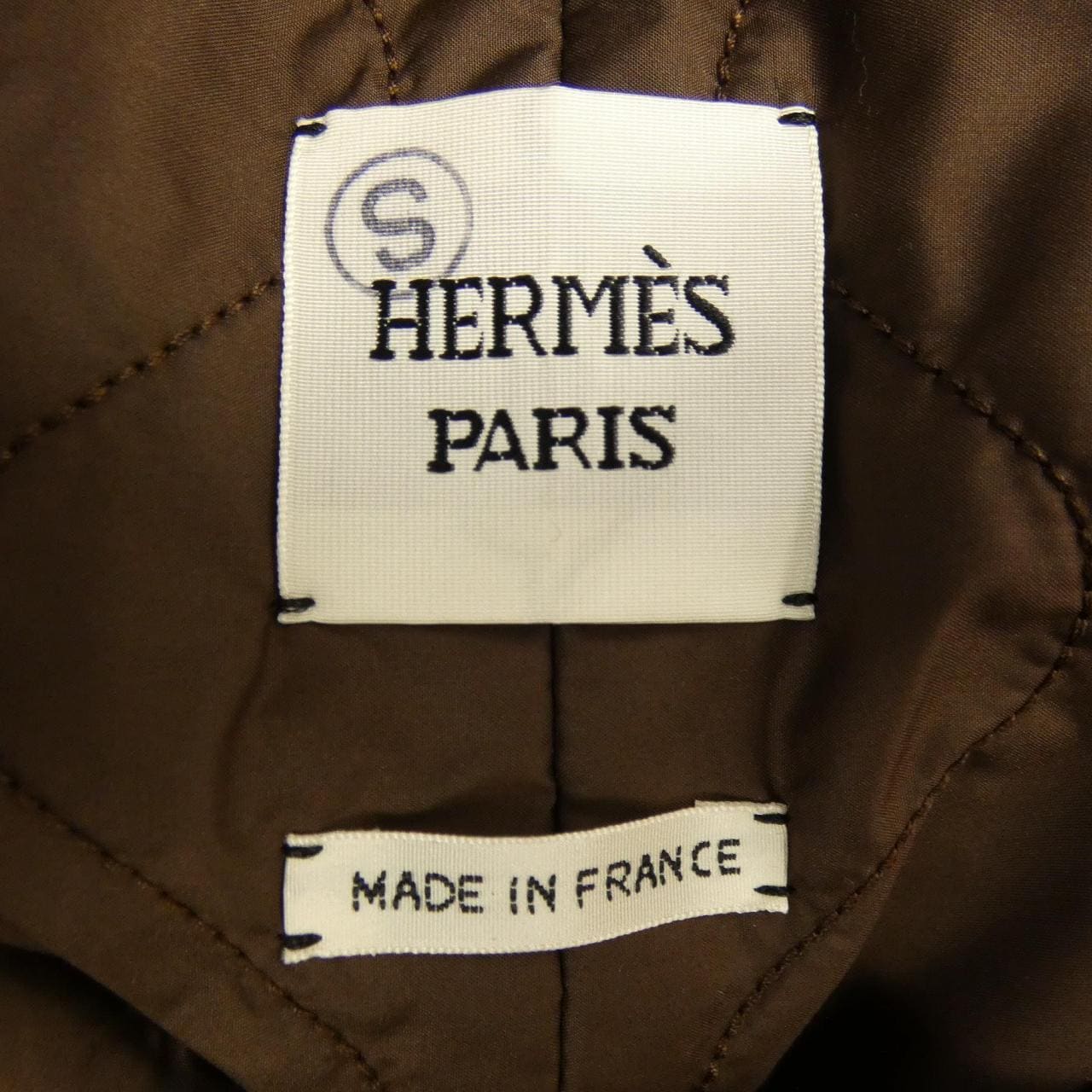 エルメス HERMES クルー ド セル トワルプリュム 3H0124DH ロングベスト