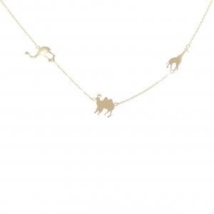 K18YG アニマル ダイヤモンド ネックレス