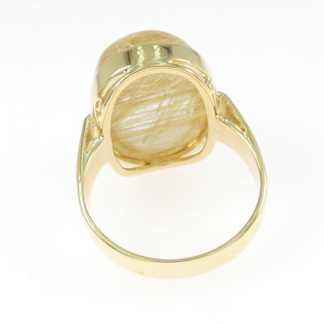 K18YG ルチルクオーツ リング