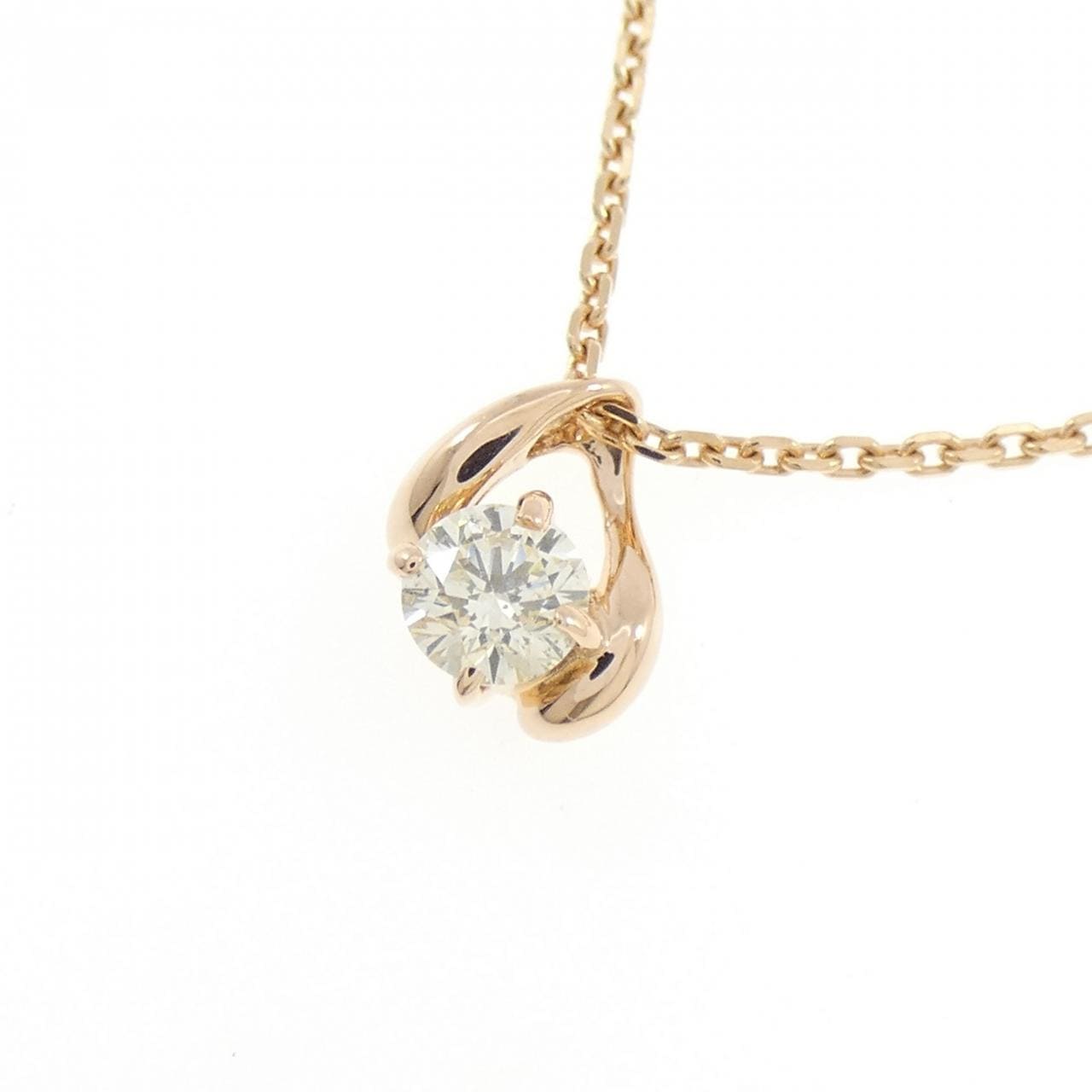 K18PG ダイヤモンド ネックレス 0.26CT
