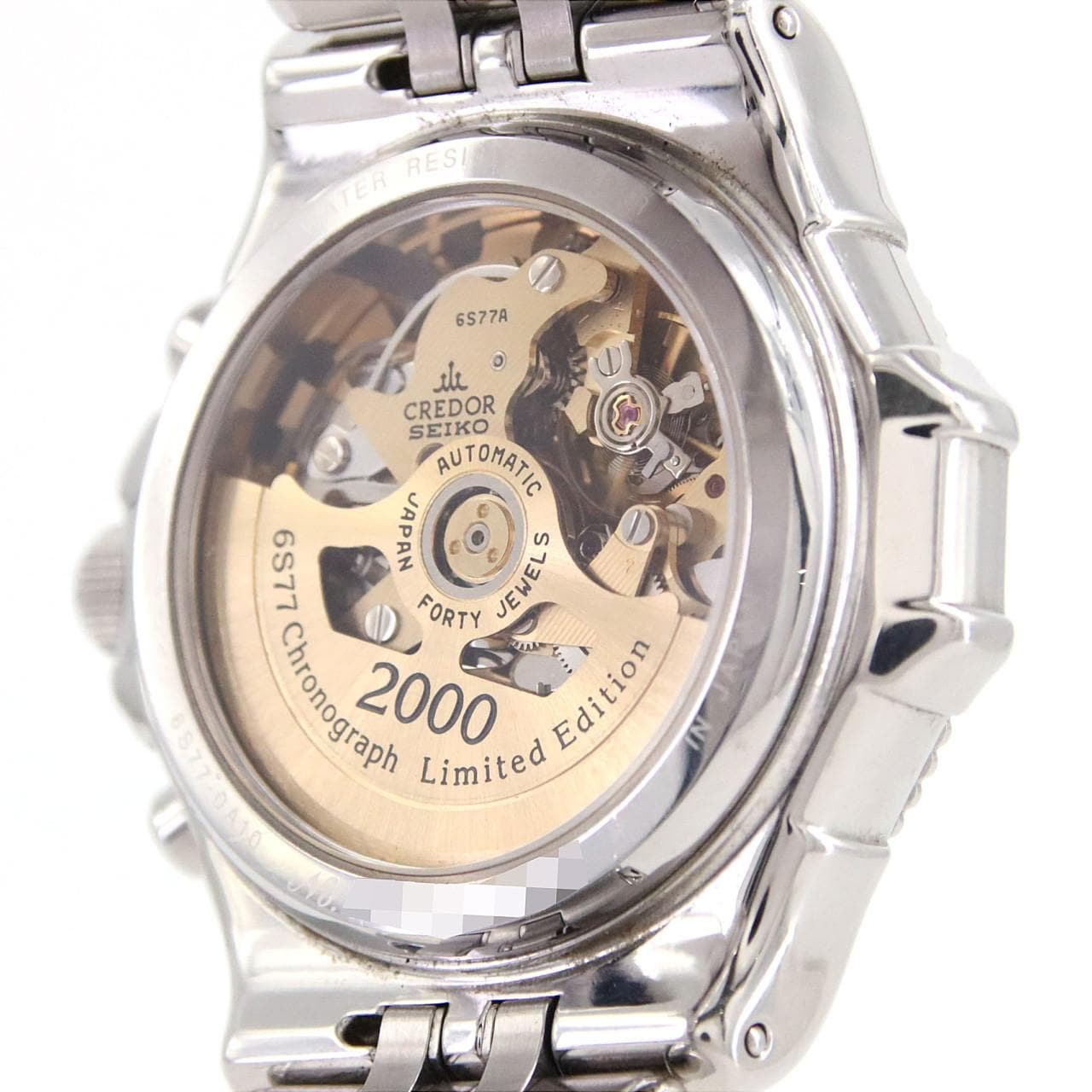 【ノーメンテナンス還元価格】セイコー クレドールパシフィーククロノグラフ LIMITED 6S77-0A10/GCBK997 SS 自動巻