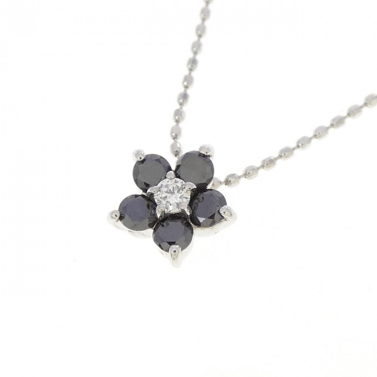 ポンテヴェキオ フラワー ネックレス 0.04CT