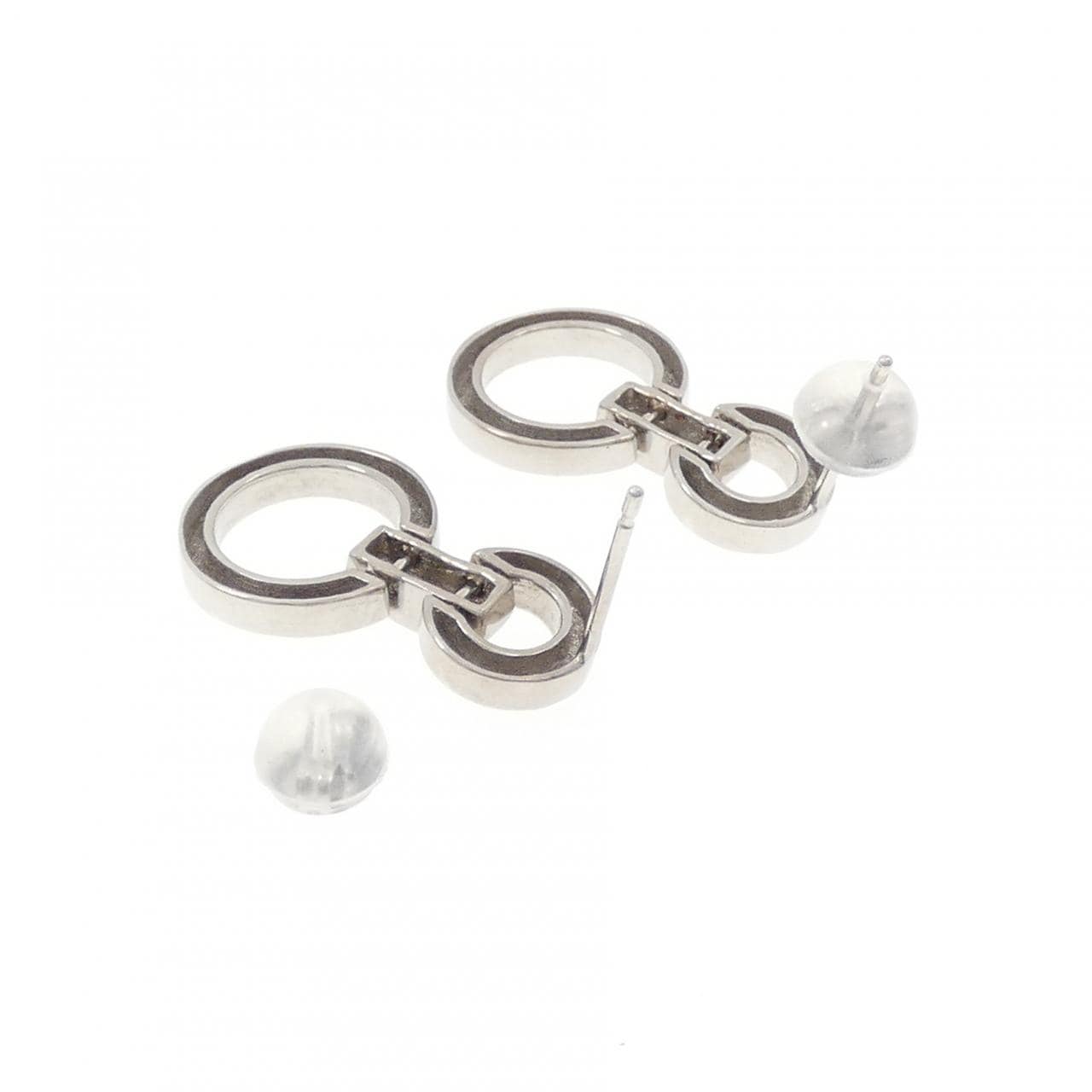 K18WG ダイヤモンド ピアス 0.14CT