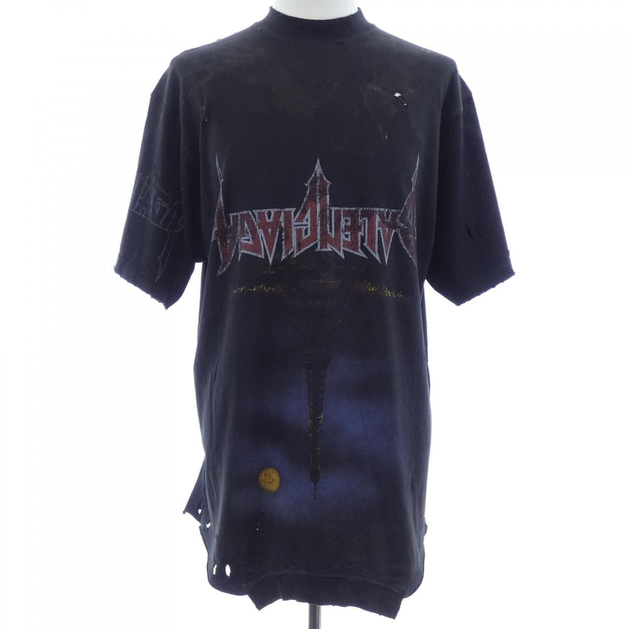 バレンシアガ BALENCIAGA Paris Moon Upside Down 698811 TOVT3 UNISEX Tシャツ