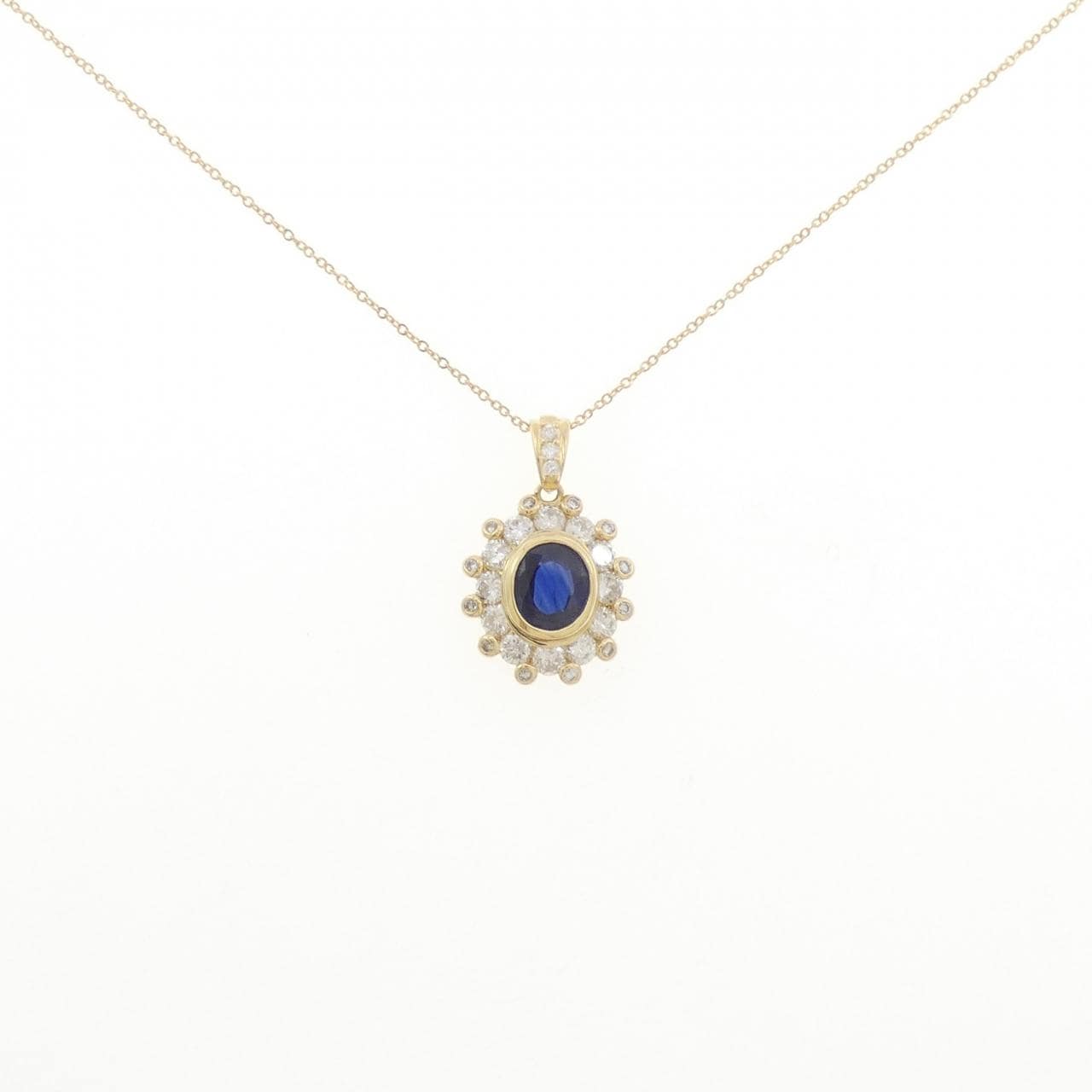K18YG サファイヤ ネックレス 1.04CT
