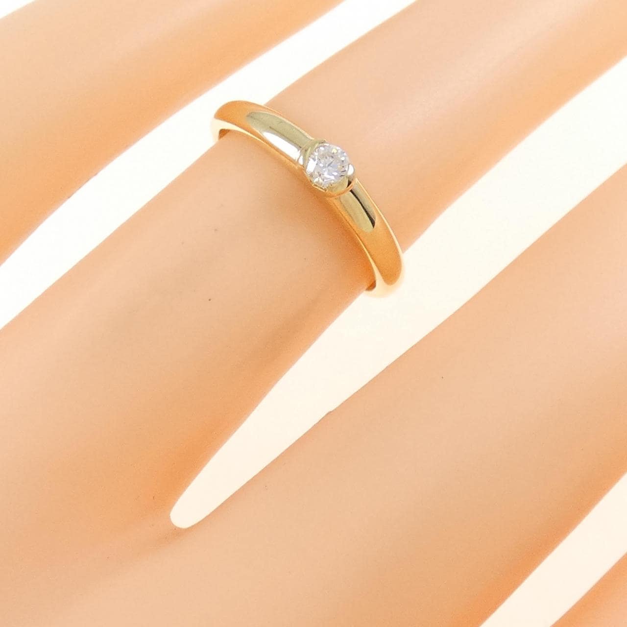 K18YG ダイヤモンド リング 0.09CT