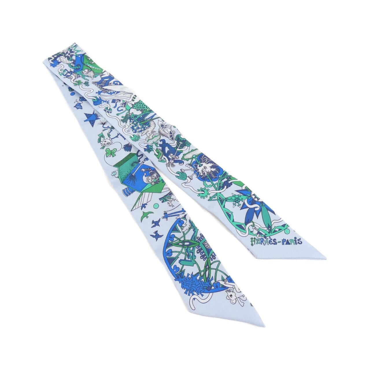 HERMES LA FOLLE PARADE Twilly 062899S Scarf