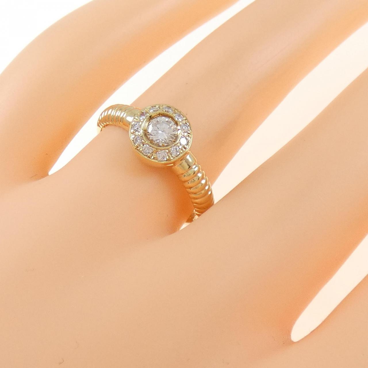 K18YG ダイヤモンド リング 0.30CT