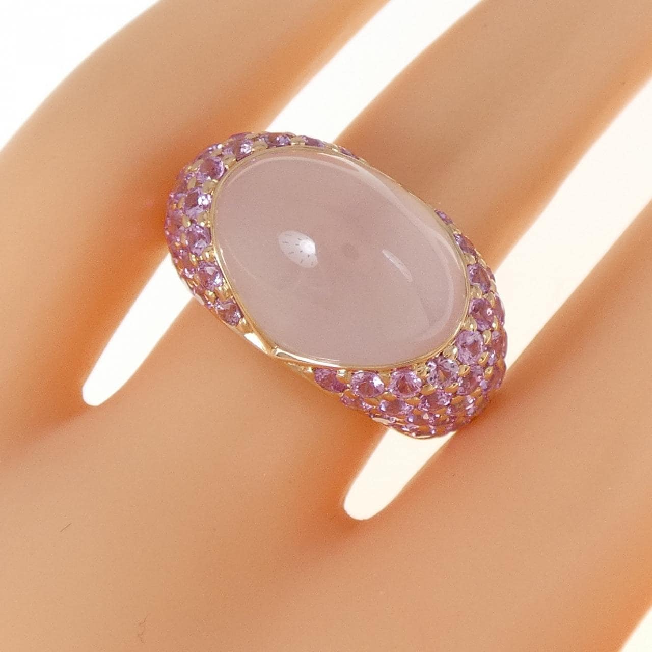 750PG Rose Quartz Ring 9.28CT