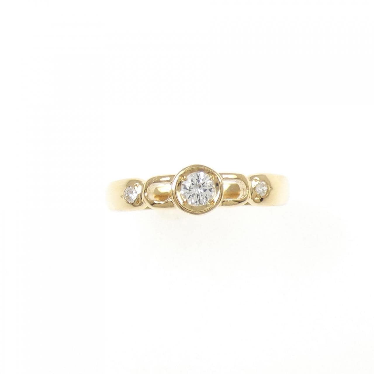 K18YG ダイヤモンド リング 0.12CT
