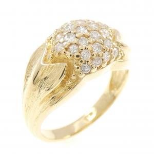 K18YG ダイヤモンド リング 0.36CT