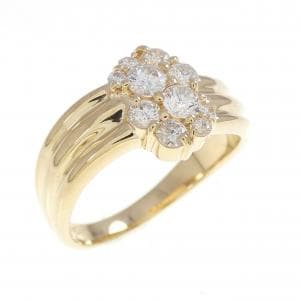 K18YG ダイヤモンド リング 0.52CT