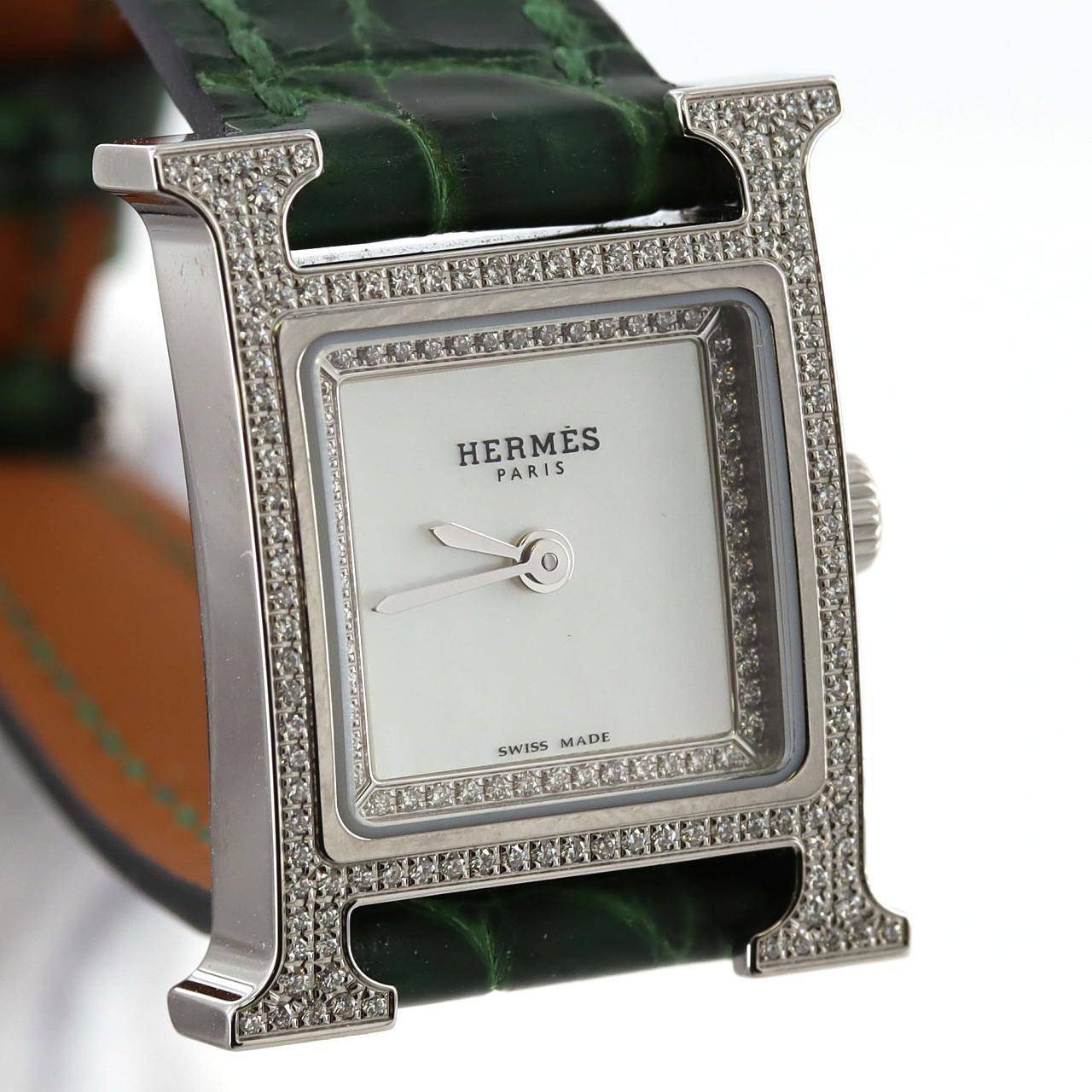 HERMES H 手錶/D HH1.132 不銹鋼石英