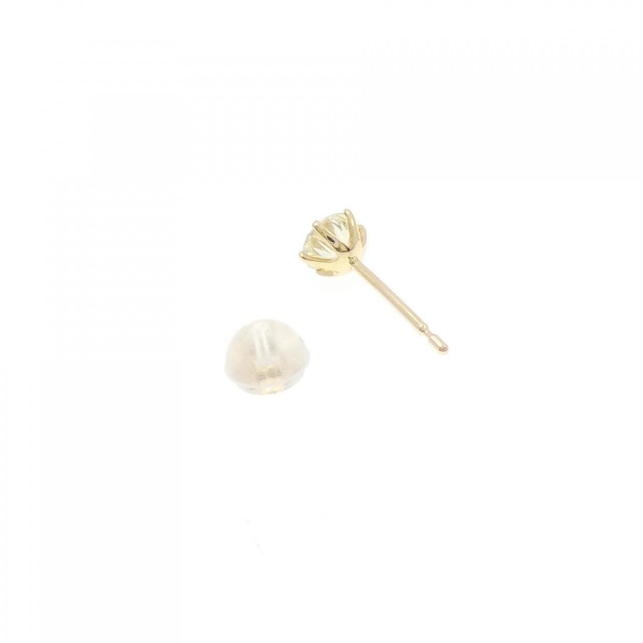 【リメイク】K18YG ダイヤモンド ピアス 0.322CT VLY VS1 Good 片耳