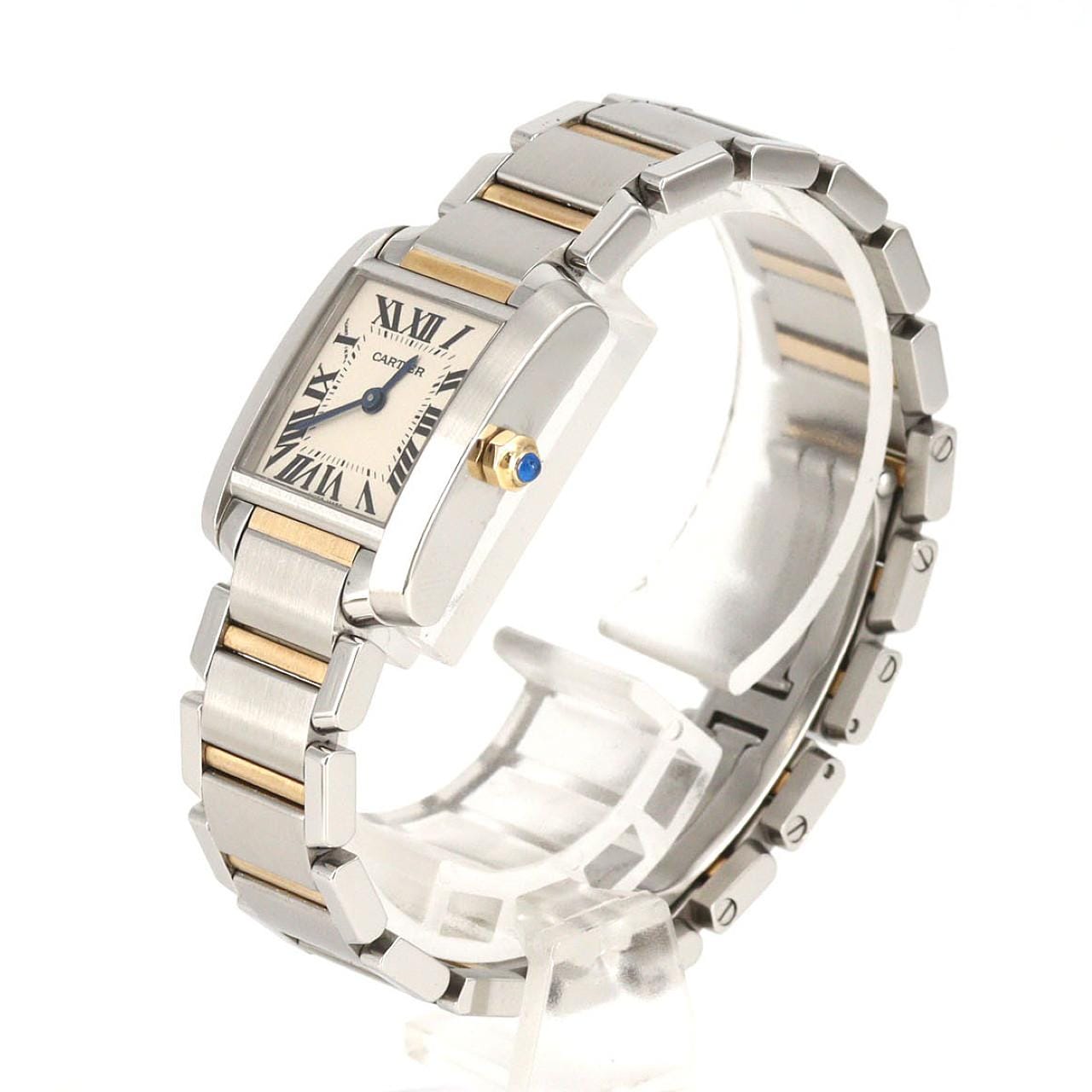 カルティエ タンクフランセーズSM コンビ W51007Q4 SSxYG クォーツ