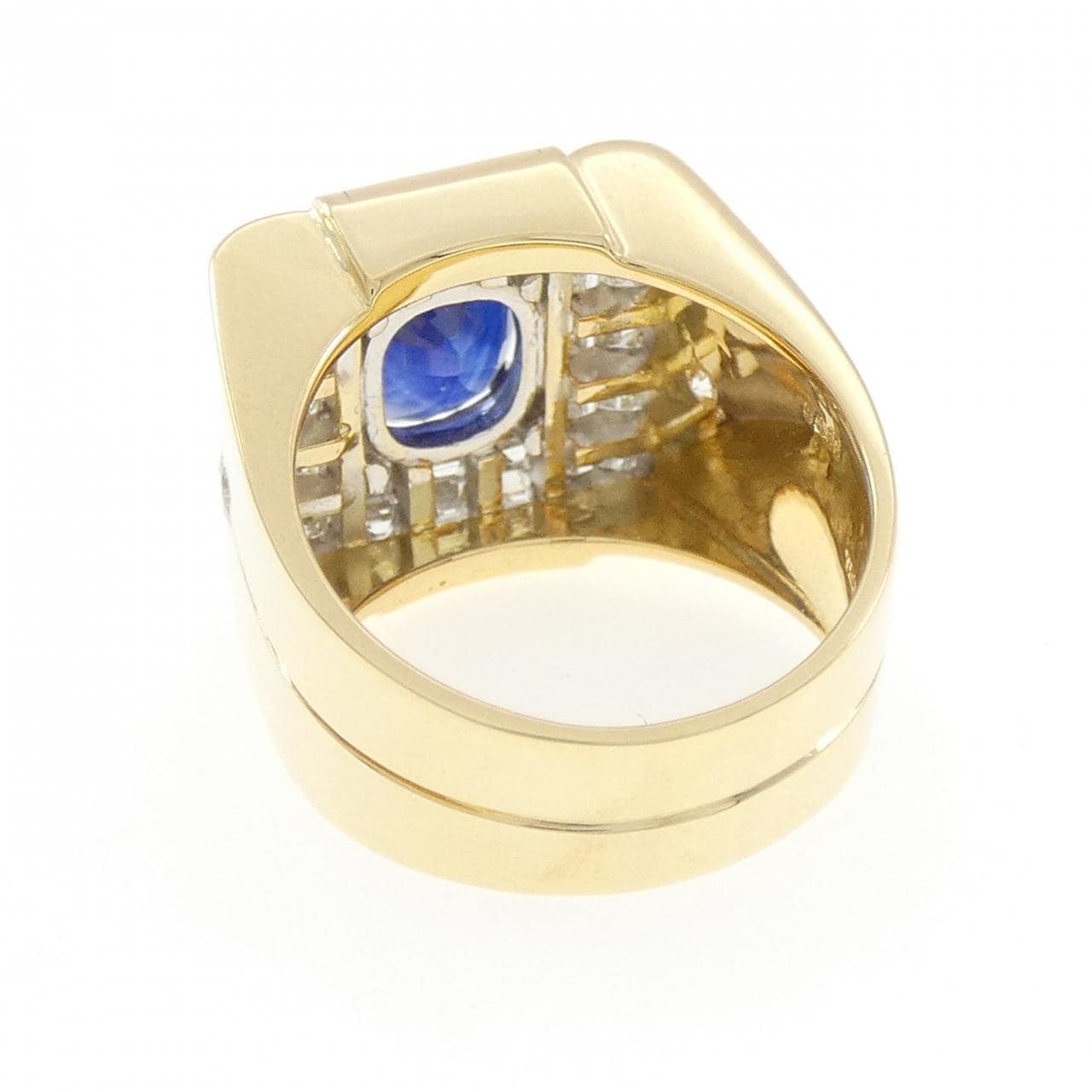 750YG サファイヤ リング 4.55CT スリランカ産