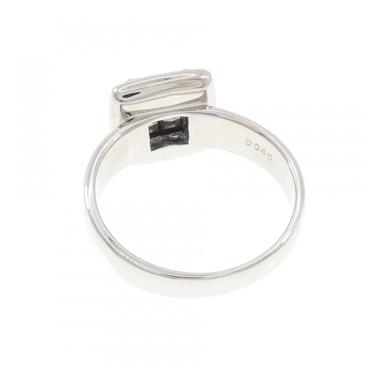 K18WG ダイヤモンド リング 0.46CT