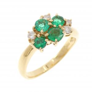 K18YG エメラルド リング 0.75CT