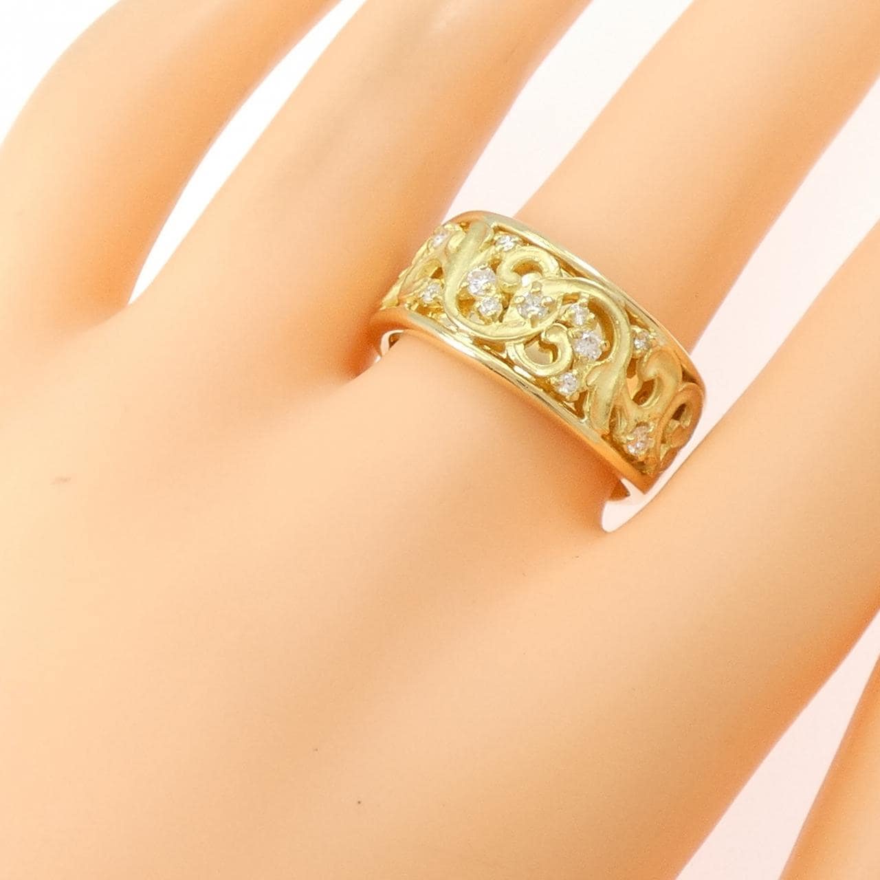 K18YG ダイヤモンド リング 0.23CT
