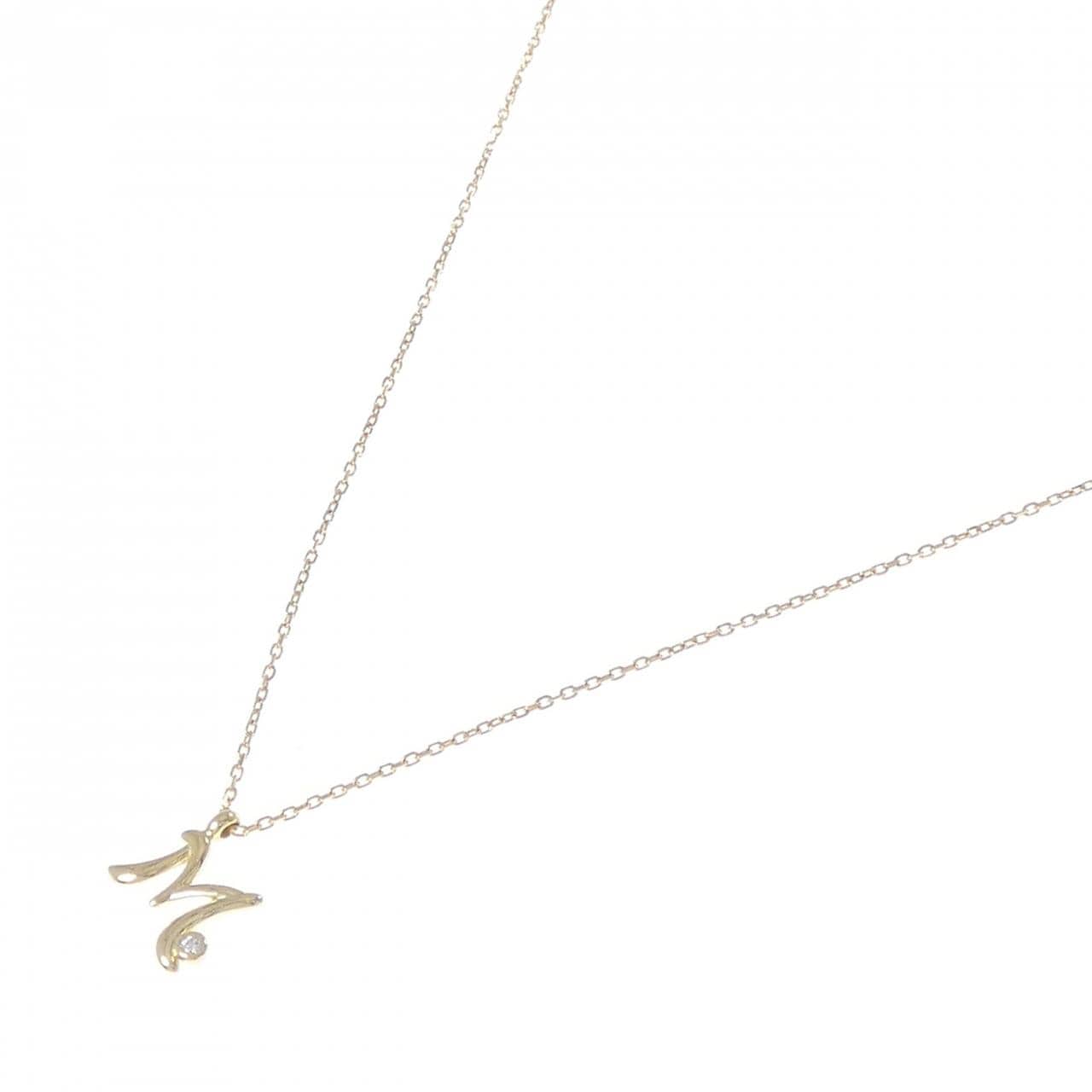 ポンテヴェキオ イニシャル ネックレス 0.01CT