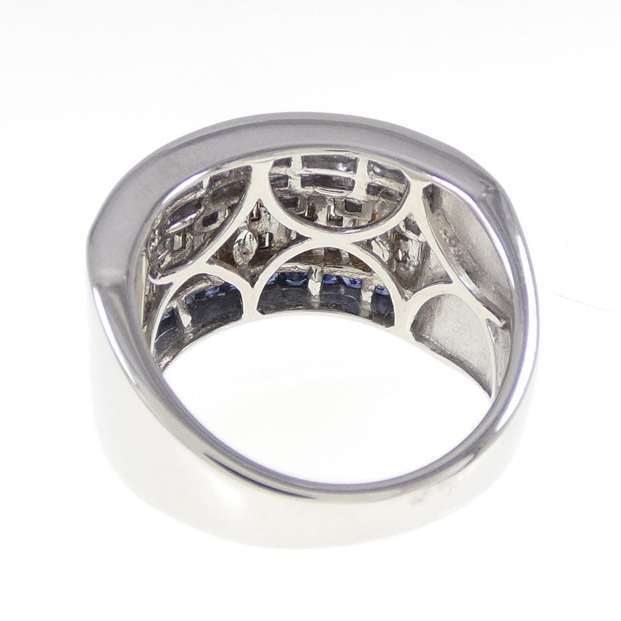 K18スリーカラー サファイヤ リング 1.43CT