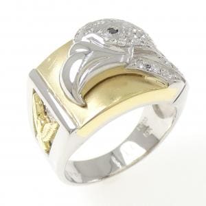 PT900/18KYG イーグル ダイヤモンド リング 0.27CT