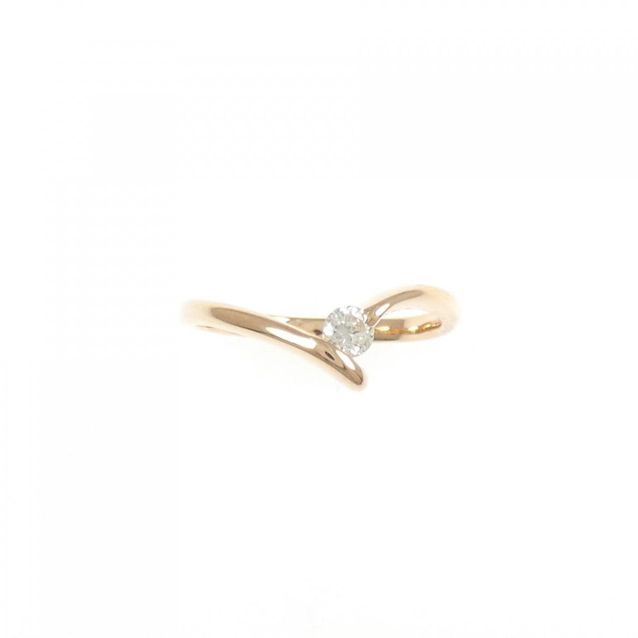 K18PG ダイヤモンド リング 0.12CT