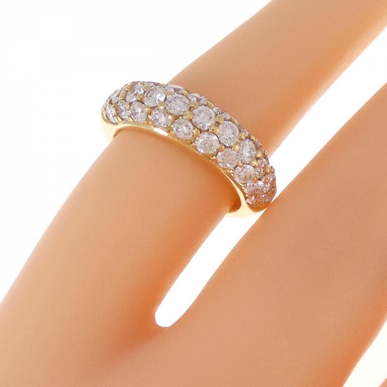 K18YG Diamond Pinky Ring 1.10CT