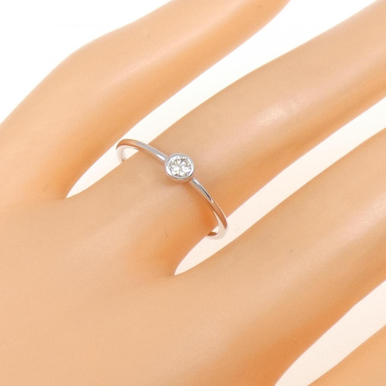 K18WG ダイヤモンド リング 0.10CT