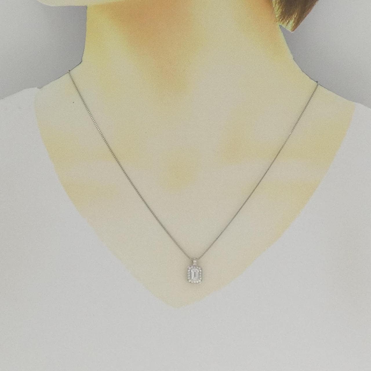 PT950/PT850 ダイヤモンド ネックレス 0.504CT