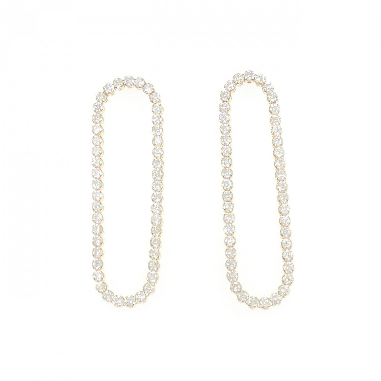 K18YG ダイヤモンド ピアス 2.00CT