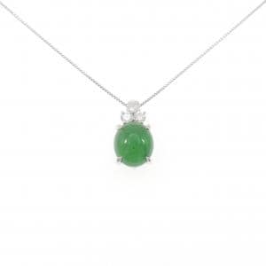 PT900/PT850 ヒスイ ネックレス 5.24CT