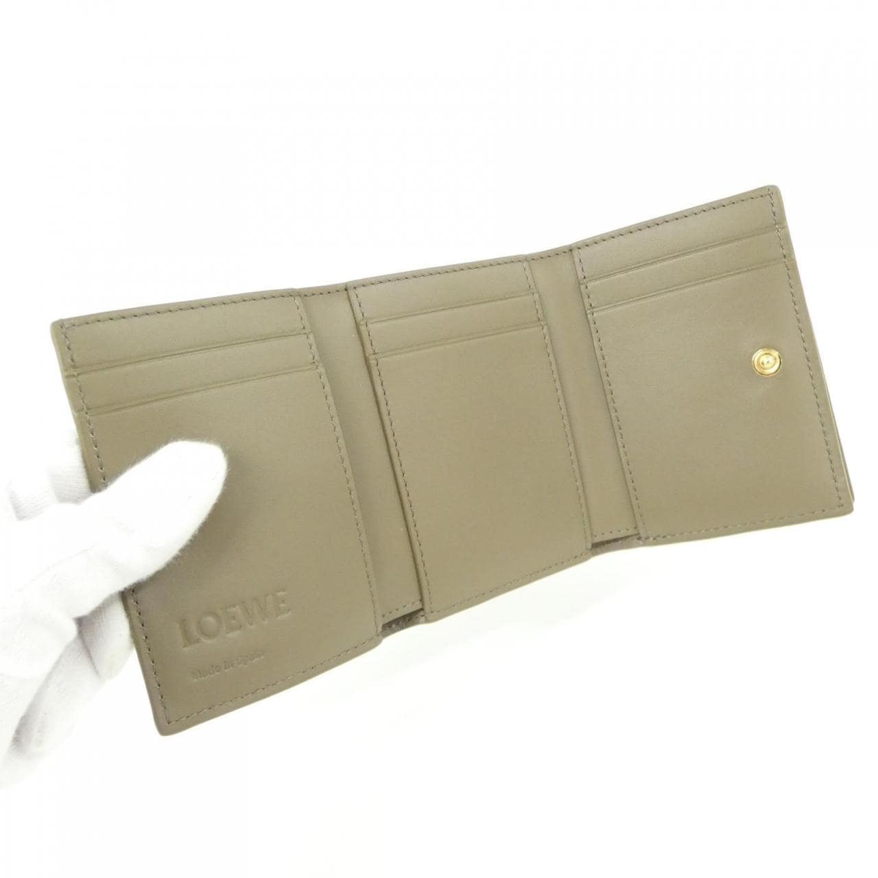 【新品】ロエベ アナグラム トライフォールド ウォレット C821TR2X16 財布