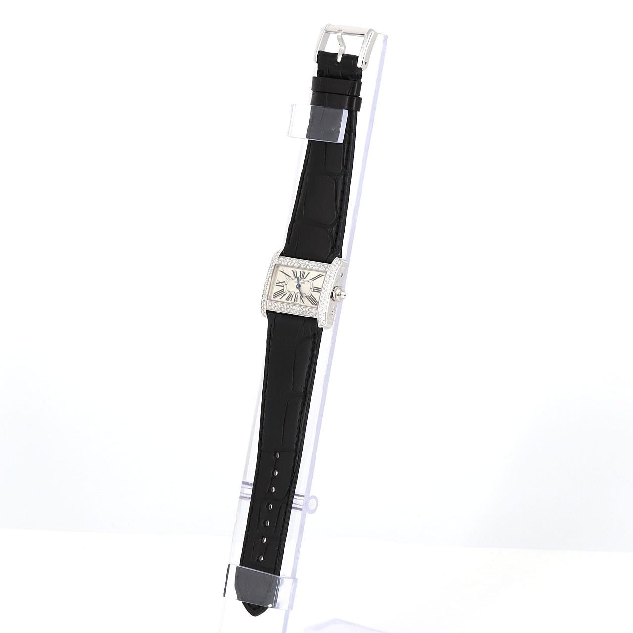 Cartier Mini Tank Divan 白金/2D WA301236 白石英