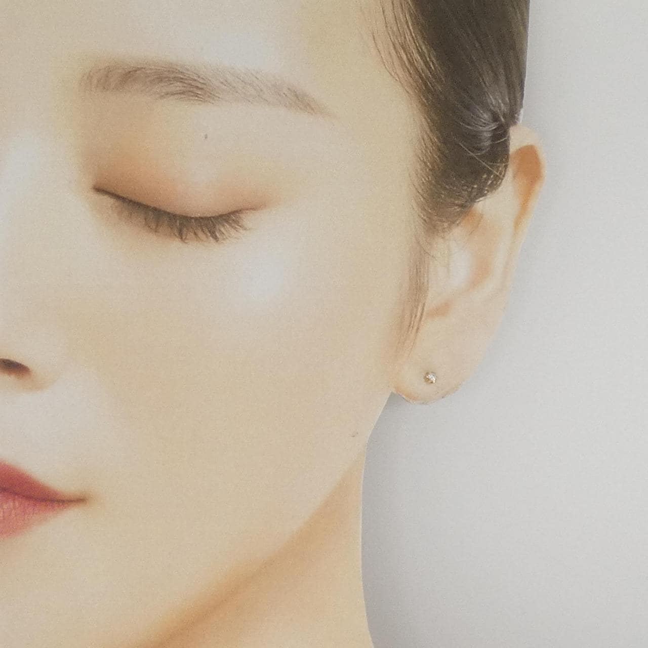 K18YG ダイヤモンド ピアス 0.06CT