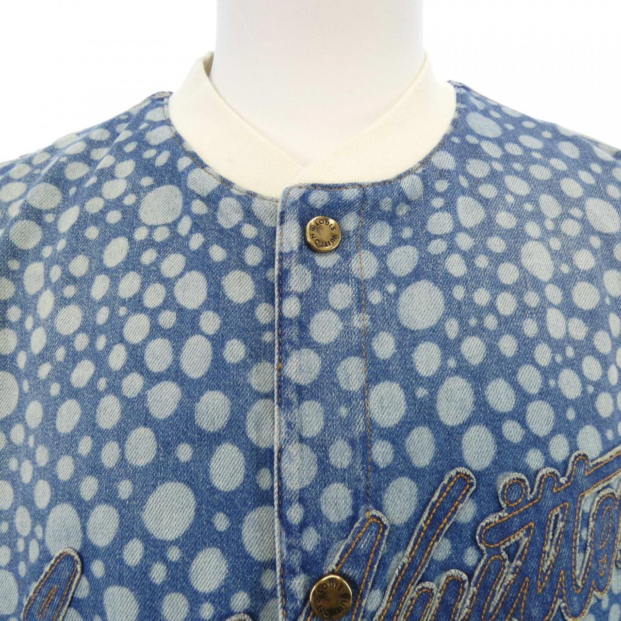 ルイヴィトン LOUIS VUITTON LV×YK インフィニティドットデニムシャツ HOS33WYN4 草間彌生 S/Sシャツ