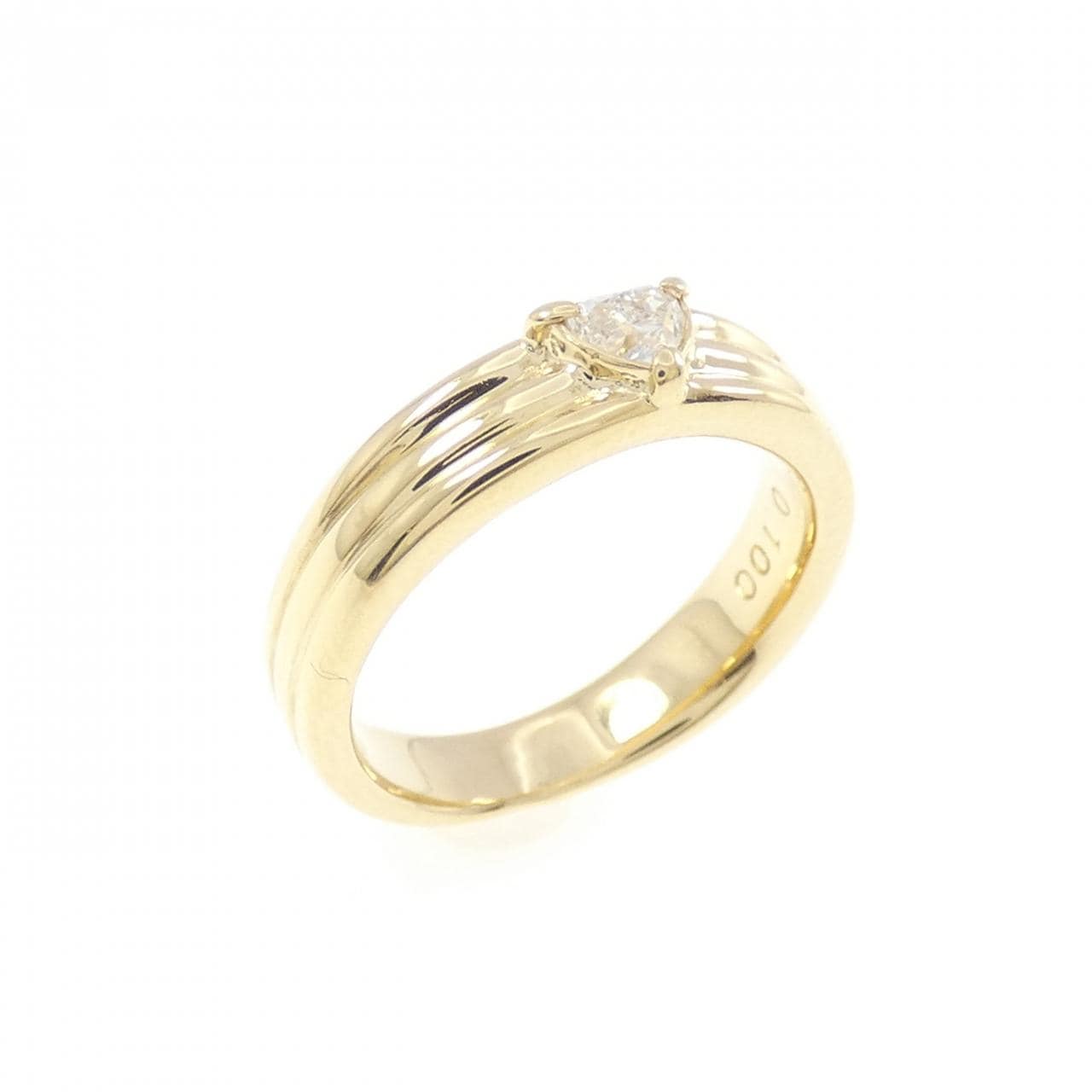 K18YG ダイヤモンド ピンキーリング 0.100CT