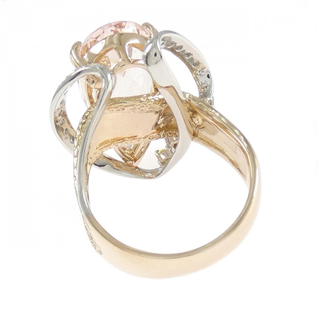 K18PG/PT900 カラーストーン リング