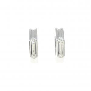 K18WG ダイヤモンド イヤリング 0.12CT