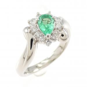 PT900 エメラルド リング 0.28CT