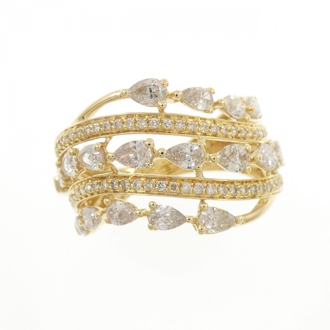 K18YG ダイヤモンド リング 1.50CT